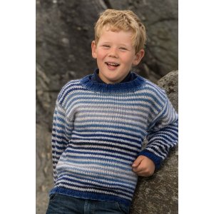 Strickanleitung - Pullover mit Streifen (1307-12) Strickanleitung - Pullover mit Streifen (1307-12)
