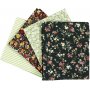 Patchworkstoff - grn - 4 Stk