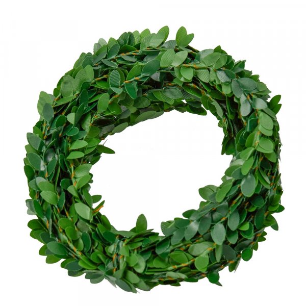 Girlande Mini 3 m /  1 cm - grnes Blatt