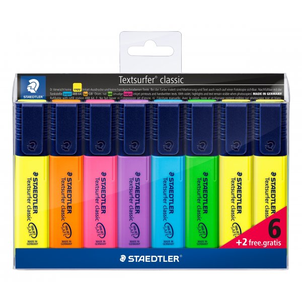 Textmarker Textsurfer Classic - 8 Stifte