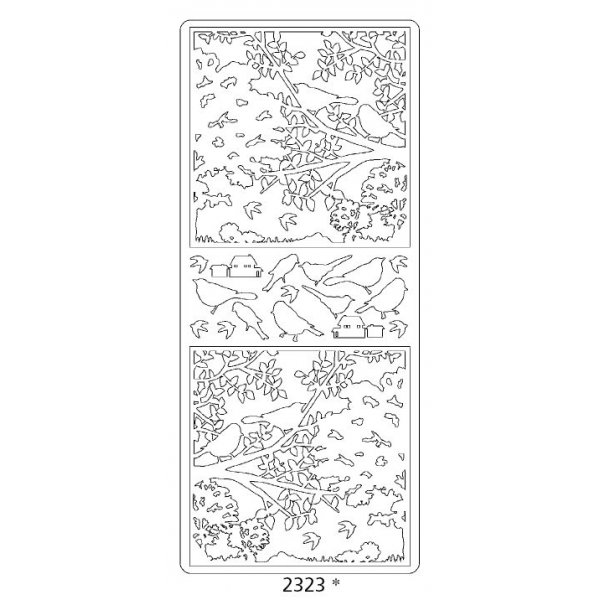 Abziehbilder - Vgel in Bumen