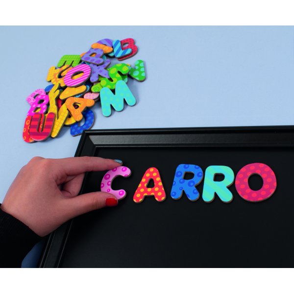 Magnetbuchstaben gemustert 60 Stk