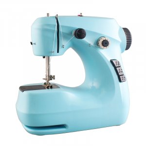 Mini-N�hmaschine mit Fu�pedal und LED-Beleuchtung FHSM-211 blau