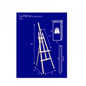 Staffelei - Studio A-Frame Nr. 47 - La Palma (Kiefer) - KIT Staffelei - Studio A-Frame Nr. 47 - La Palma (Kiefer) - KIT