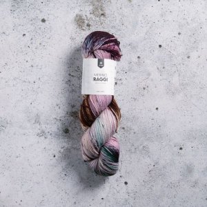 Merino Raggi 100g - Marsala & Grün Merino Raggi 100g - Marsala & Grün