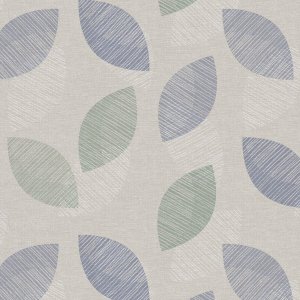 Wachstuch PVC Ellipse - Blau/Grün Wachstuch PVC Ellipse - Blau/Grün