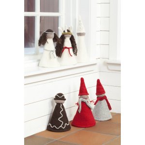 Strickmuster - Filzzug, Weihnachtsmänner und Lebkuchenmann Strickmuster - Filzzug, Weihnachtsmänner und Lebkuchenmann