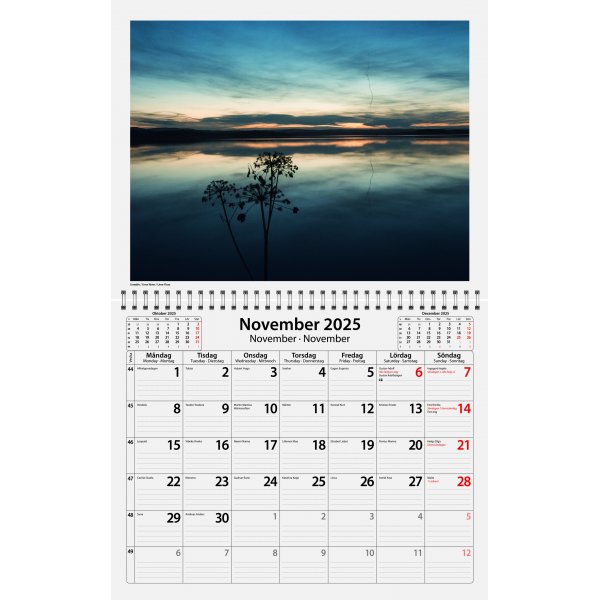 Wandkalender - Schweden - Almanacksfrlaget
