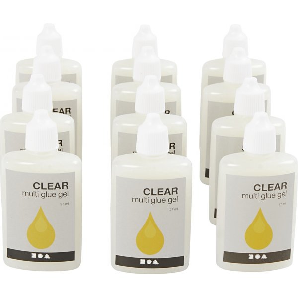 Klares Multi-Kleber-Gel - 12 x 27 ml