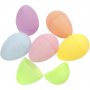 Plastikeier - 2-teilig - Pastellfarben - H4,5 cm - 24 Stk