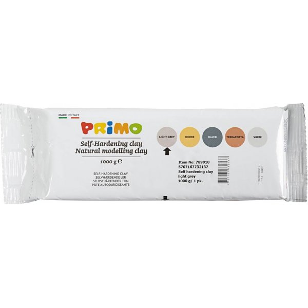 Selbsthrtender Ton - hellgrau - 1000 g