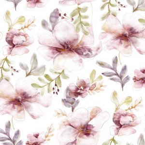 Wachstuch mit Aquarellmotiv - Rosa Wachstuch mit Aquarellmotiv - Rosa
