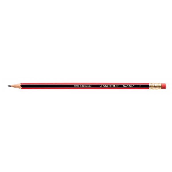 Traditionsbleistift mit Radiergummi - HB