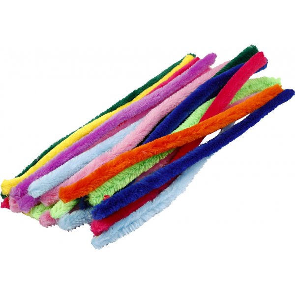 Pfeifenreiniger - 15 mm - gemischte Farben - 200 Stk