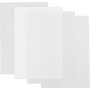 Schrumpffolien - Glnzend transparent - Matt transparent - Mattwei - 4 Blatt