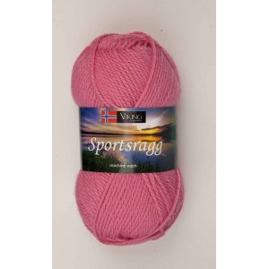 Wikingergarn Sportlappen 50g - Rosa (581) SR Wikingergarn Sportlappen 50g - Rosa (581) SR