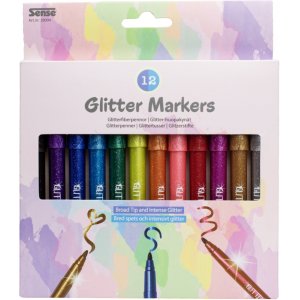 Glitzerfaserstifte 12P Glitzerfaserstifte 12P