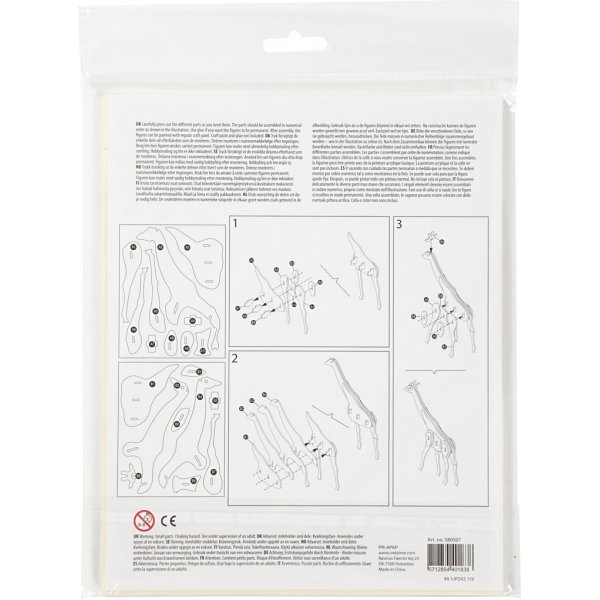 3D-Konstruktionsfigur - Giraffe