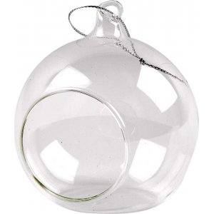 Glaskugel mit Löchern - 6 Stk Glaskugel mit Löchern - 6 Stk