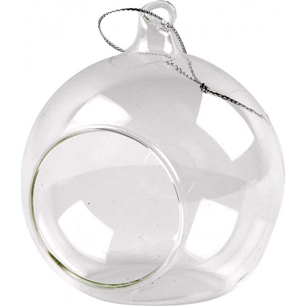 Glaskugel mit Lchern - 6 Stk