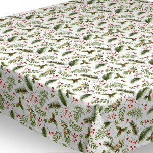 Textiles Wachstuch - Weihnachtsrote Beeren