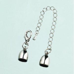Endstück ø 8 mm - 10er-Pack - Onyx mit Kette Endstück ø 8 mm - 10er-Pack - Onyx mit Kette