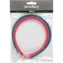 Diadem - 8 mm - gemischte Farben - 5 Stk