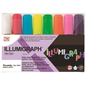 Markierstift ZIG Illumigraph 15mm - 8 Farben Markierstift ZIG Illumigraph 15mm - 8 Farben
