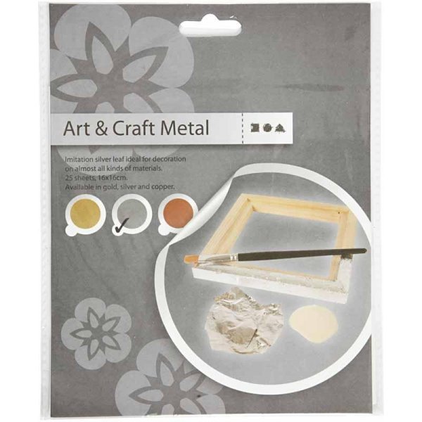 Schlagmetall - Silber - 25 Blatt