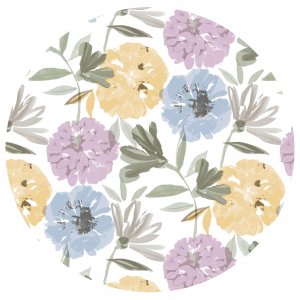 Plane PVC Runde Blumen - Multi Plane PVC Runde Blumen - Multi