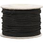 Elastische Kordel 1 mm - Schwarz - 25 m