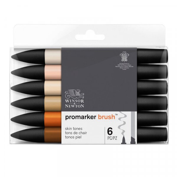 BrushMarker W&N - Hauttne 6 Stifte