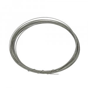 Schmuckfaden 0,40 mm - silberfarbene 4 m Nylonhülle Schmuckfaden 0,40 mm - silberfarbene 4 m Nylonhülle