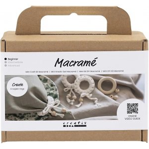 Mini DIY Kit Makramee, Serviettenring Mini DIY Kit Makramee, Serviettenring