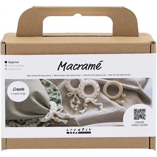 Mini DIY Kit Makramee, Serviettenring