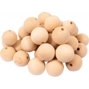 Holzperlen, Ø 40 mm, 50 Stk Holzperlen, Ø 40 mm, 50 Stk