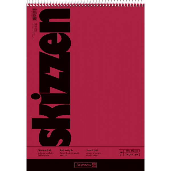 Skizzenblock - 24x34cm (50 Seiten)