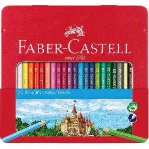 Buntstifte Hexagonal Castle Metalletui - 24 Farben Buntstifte Hexagonal Castle Metalletui - 24 Farben