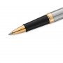 Tintenroller Waterman Hmisphre - Edelstahl mit goldenem Rand - feines Schwarz