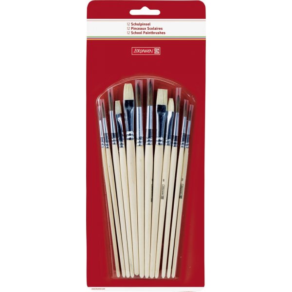Das Schulpinsel-Set - 12er-Pack