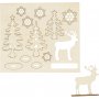 Holzfiguren zum Selbermachen - Wald mit Hirsch