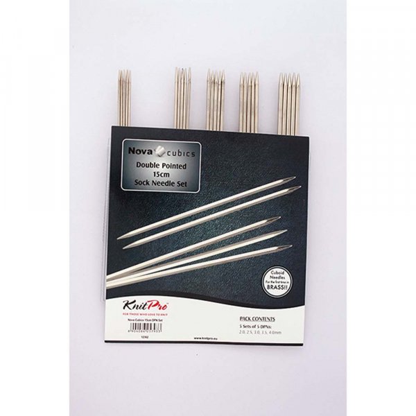 Strickset Nova Cubics - Nadelspiel 15 cm