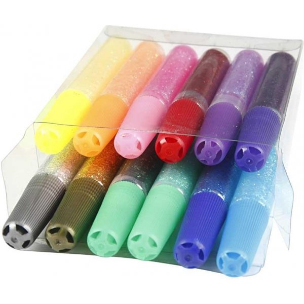 Glitzerkleber - 12 x 10 ml