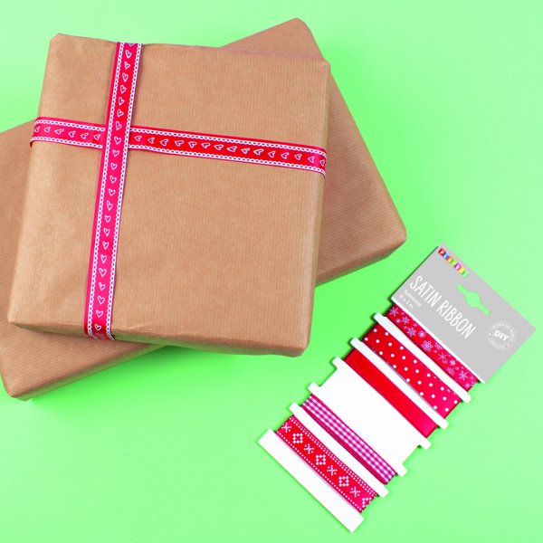 Satinband-Mix - 6 Stk