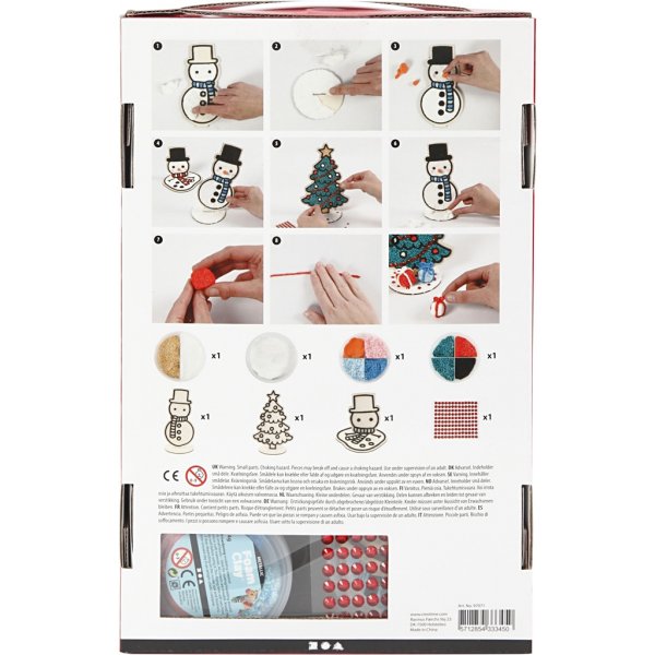 Bastelset - Schneemann und Weihnachtsbaum