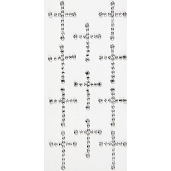 Strasskreuz - Silber - 11 Stk
