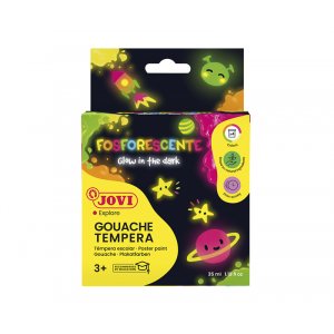 Temperafarbe - Jovi - Gouache leuchtet im Dunkeln 4 x 35 ml Temperafarbe - Jovi - Gouache leuchtet im Dunkeln 4 x 35 ml