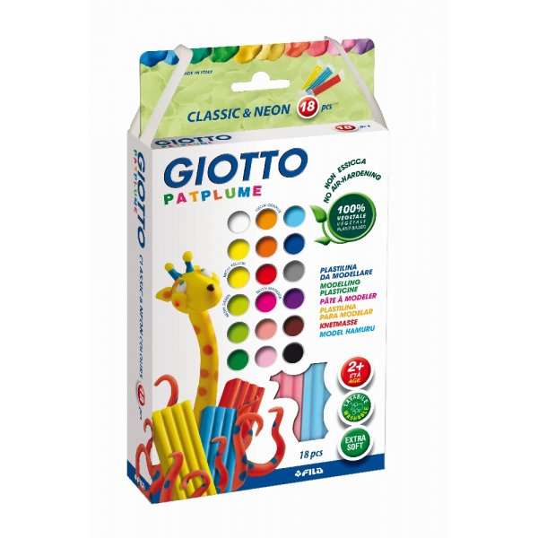 Modelliermasse Giotto Patplume - 18x20g