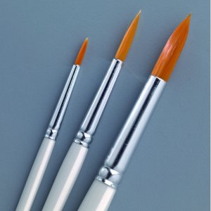 Pinselset - Weiß 3-tlg. Acryl Pinselset - Weiß 3-tlg. Acryl