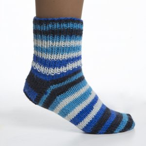 Wikingergarn Raggen 150g - Blau/Anthrazit/Natur (729) Wikingergarn Raggen 150g - Blau/Anthrazit/Natur (729)